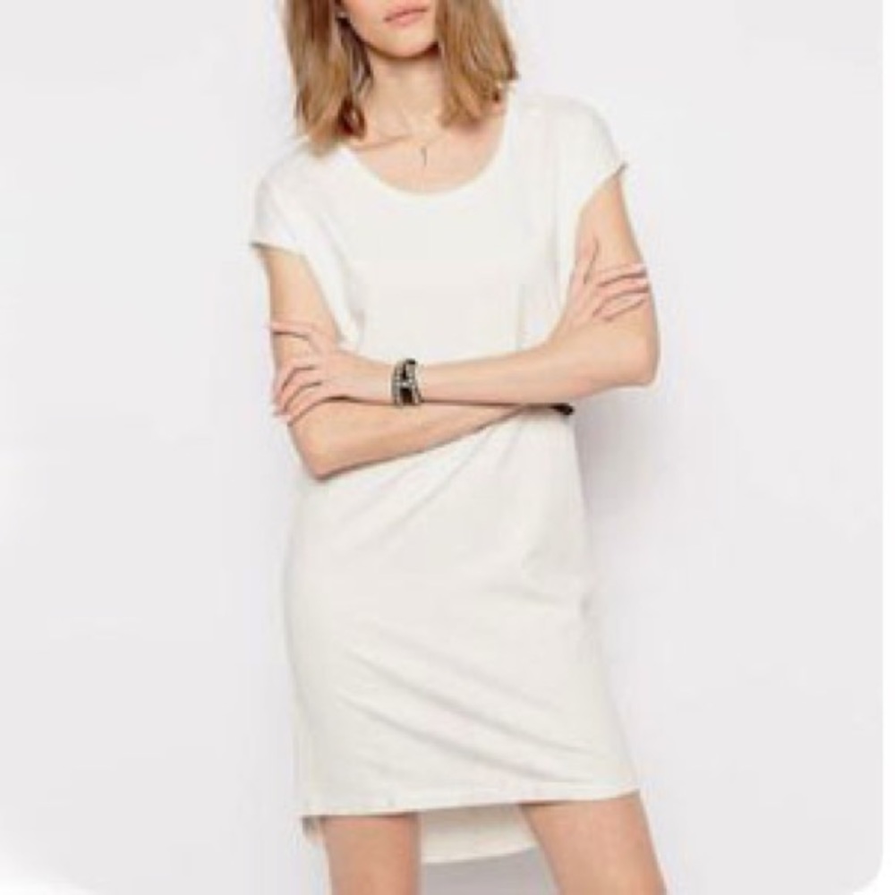 ASOS Noisy May White Short Sleeve Dress